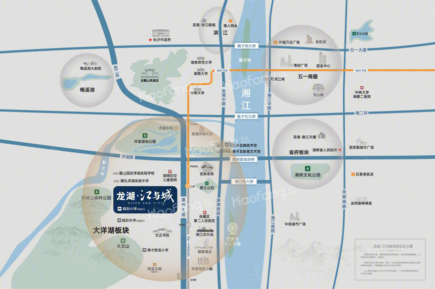 龙湖·江与城位置图