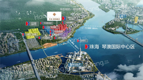 華發(fā)琴澳新城·四季峰景位置圖