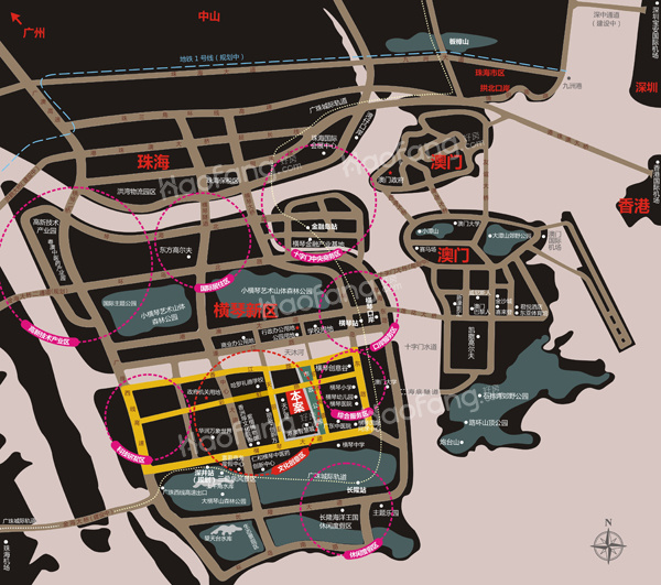 港珠澳供应链总部大厦位置图