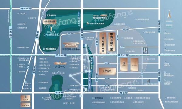 中海万锦公馆位置图