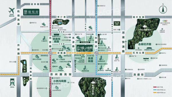 中南上悦城位置图