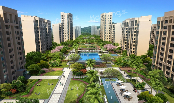 華發(fā)依山郡效果圖