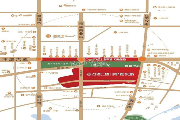 澧州万达广场欢乐城位置图