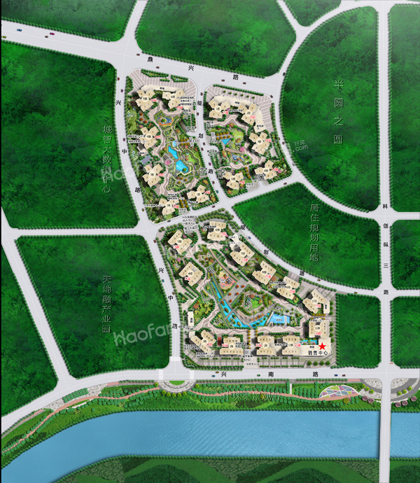 雅居樂國際花園效果圖