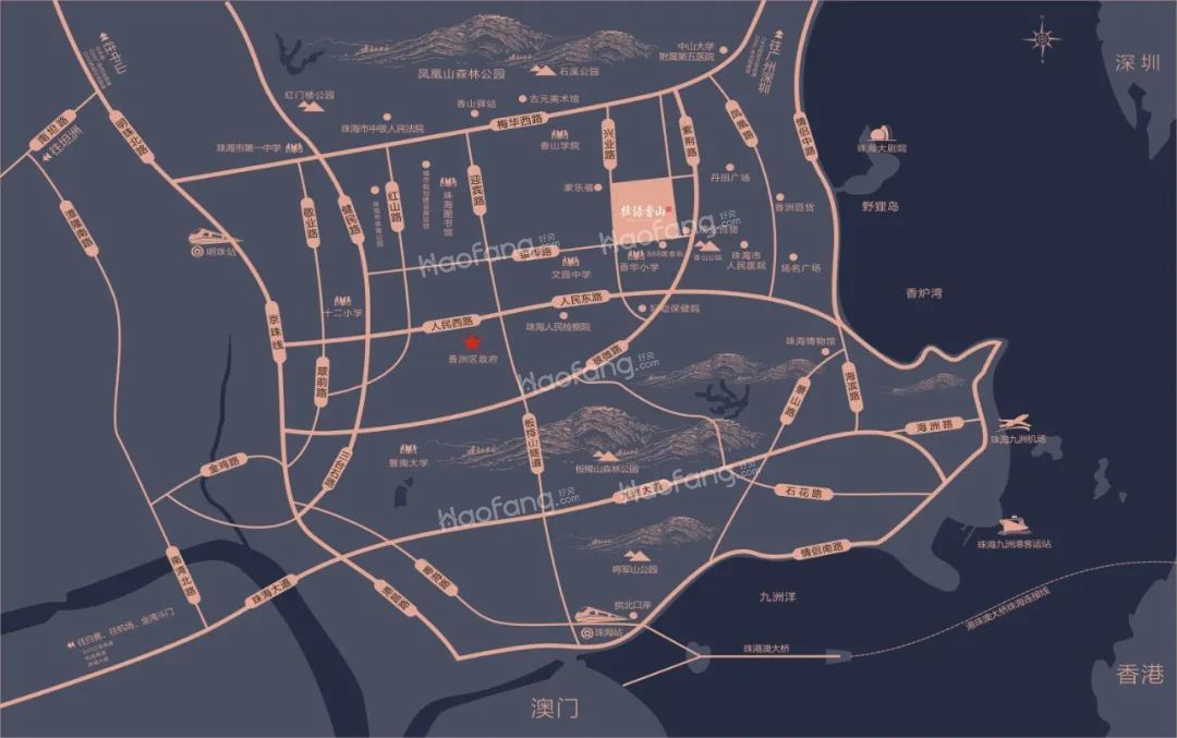 優特綠城·桂語香山位置示意圖