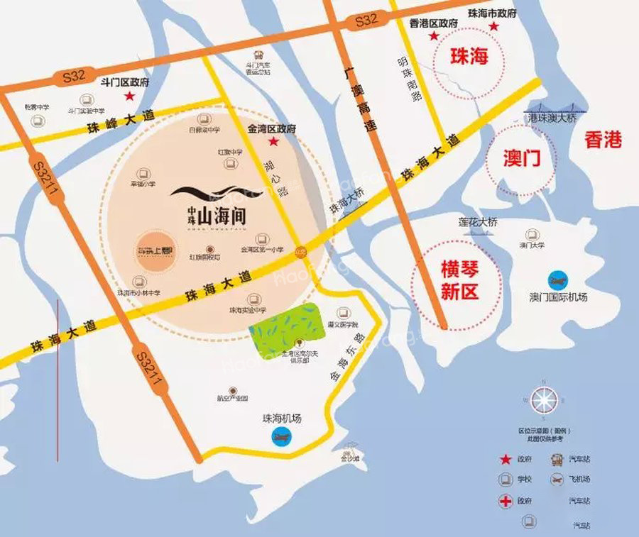 中珠山海間二期位置示意圖