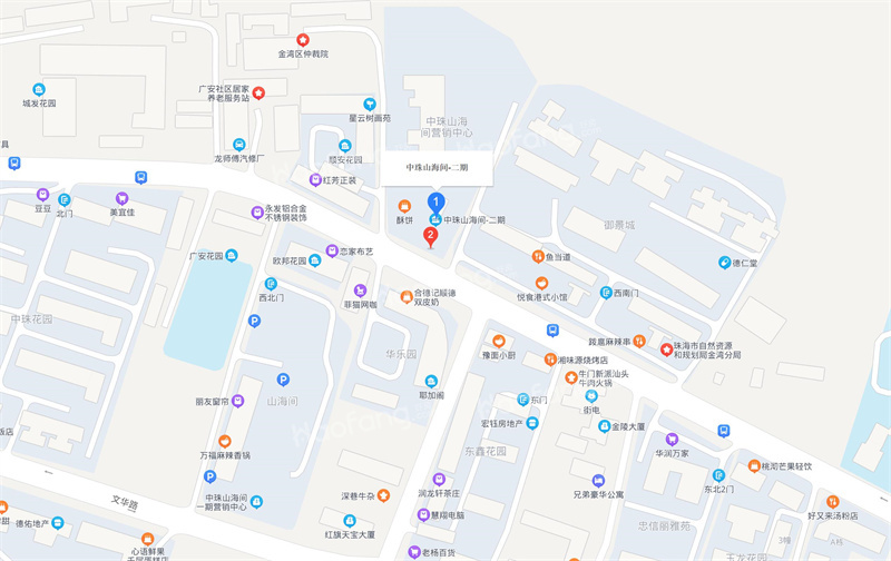 中珠山海間二期位置圖