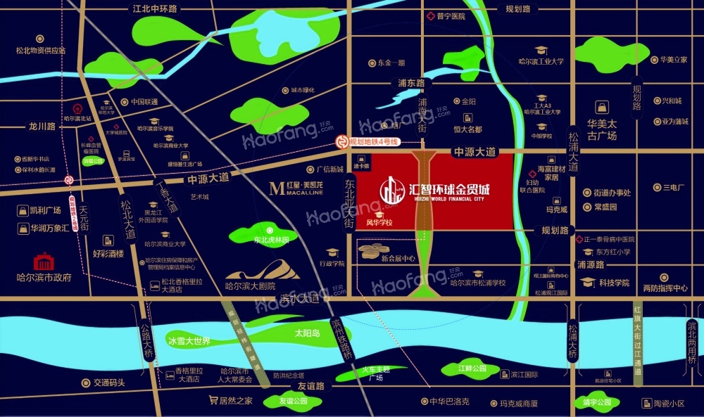 汇智华茂城位置图