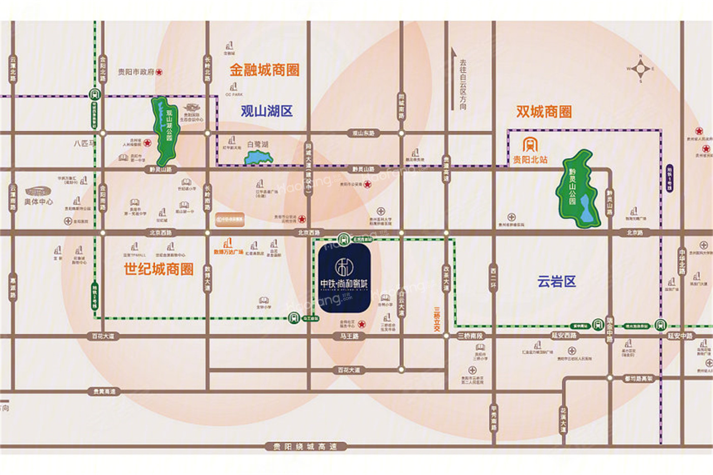 中铁·尚和锦城位置图