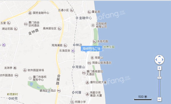 海峡明珠广场位置图