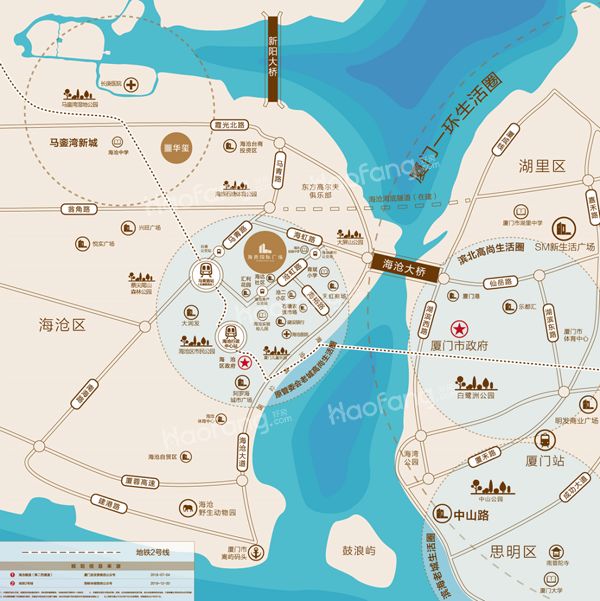 海沧国际中心广场位置图