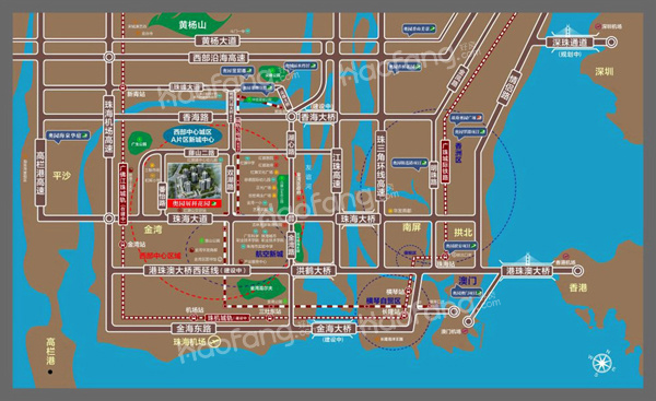 奧園展科花園位置圖