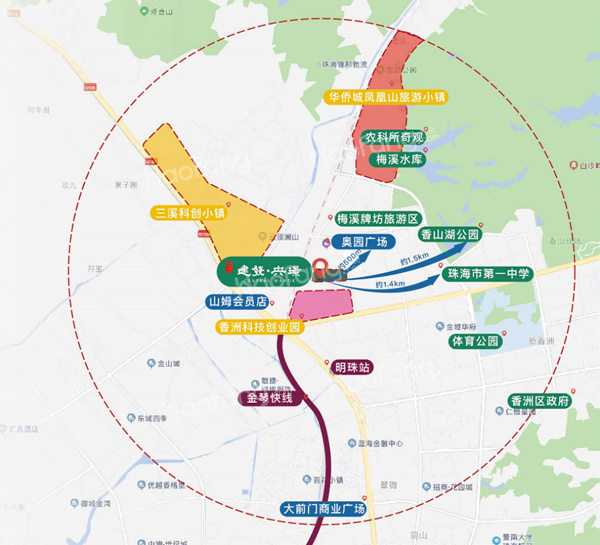 建發(fā)央璟位置圖