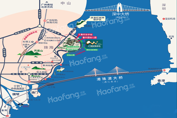 仁恒滨海半岛位置图