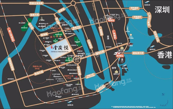 湖心金茂悅位置圖