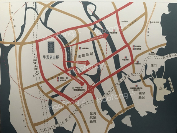 華發(fā)依山郡位置圖