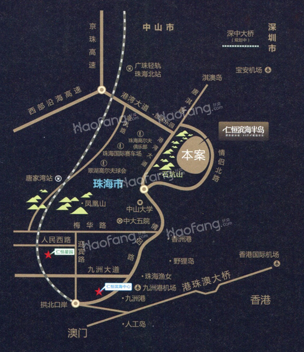 仁恒濱海半島位置圖