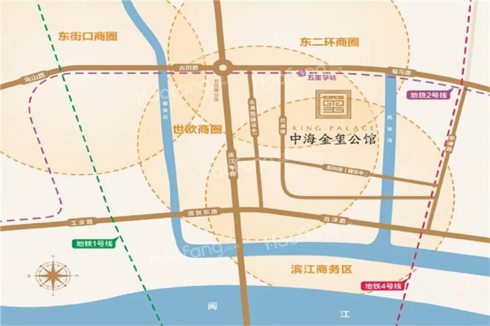 中海金玺公馆位置图
