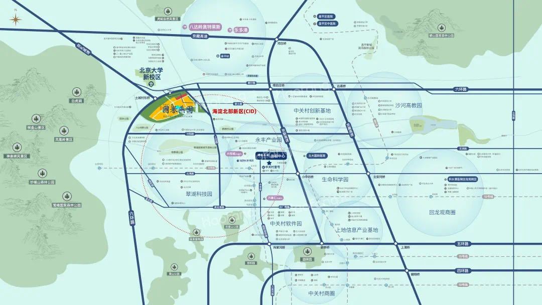 北京城建·国誉燕园位置图