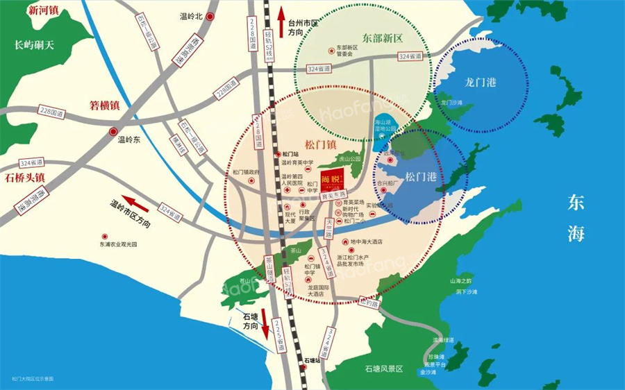 豪成·松门大院位置图
