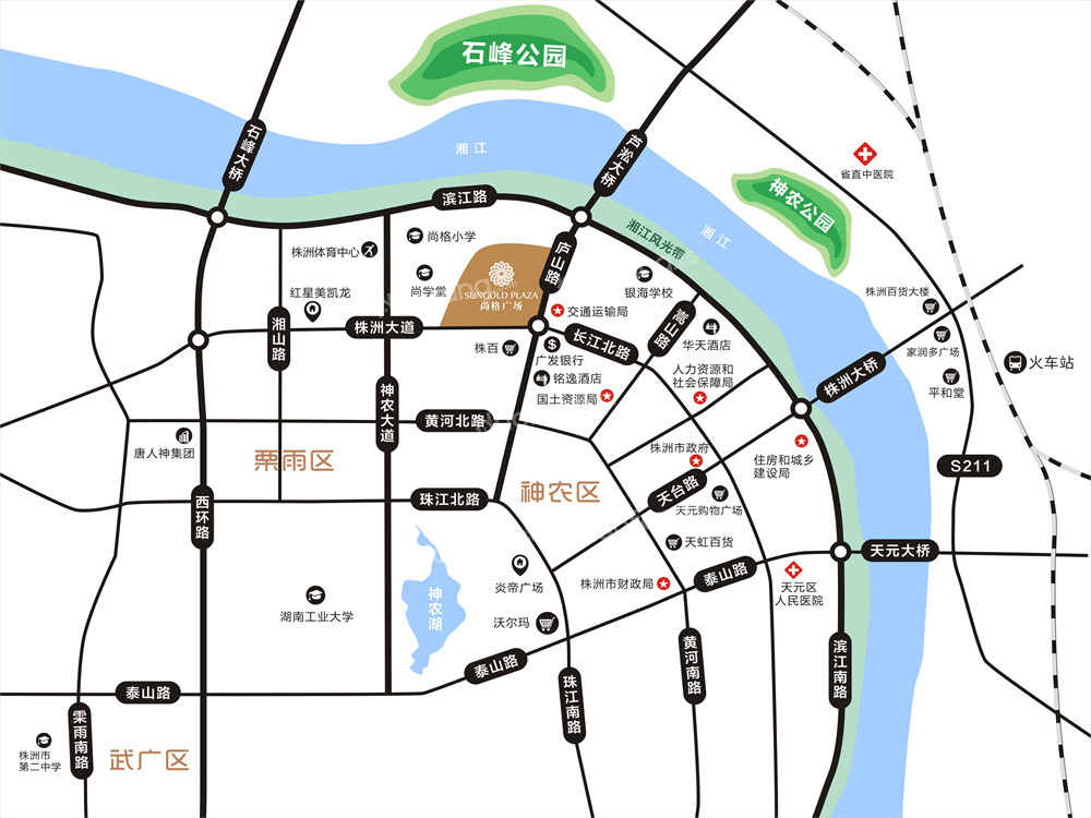 尚格广场位置图