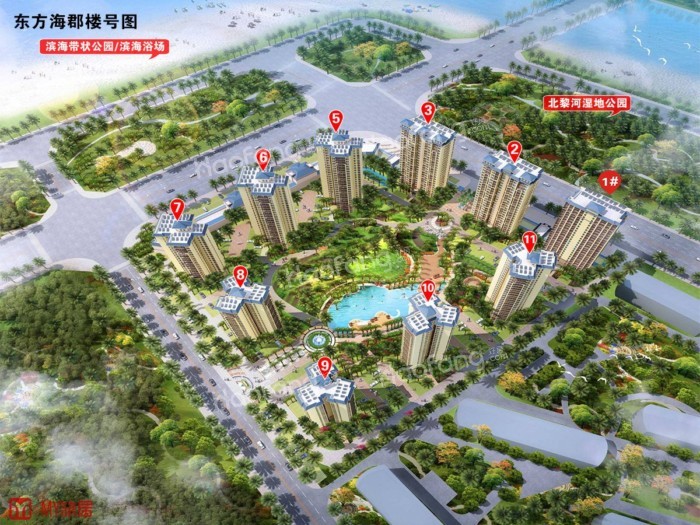 东方东方海郡在哪个位置？东方海郡多少钱一平方？