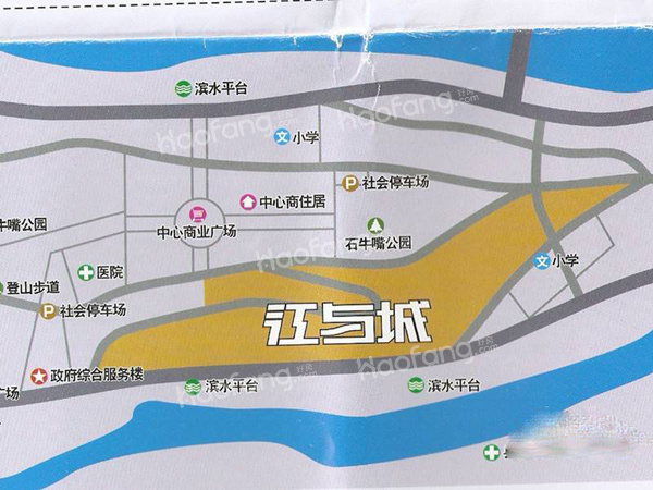 通江江与城二期位置图