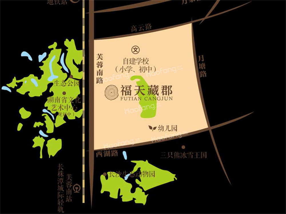 福天藏郡广场位置图