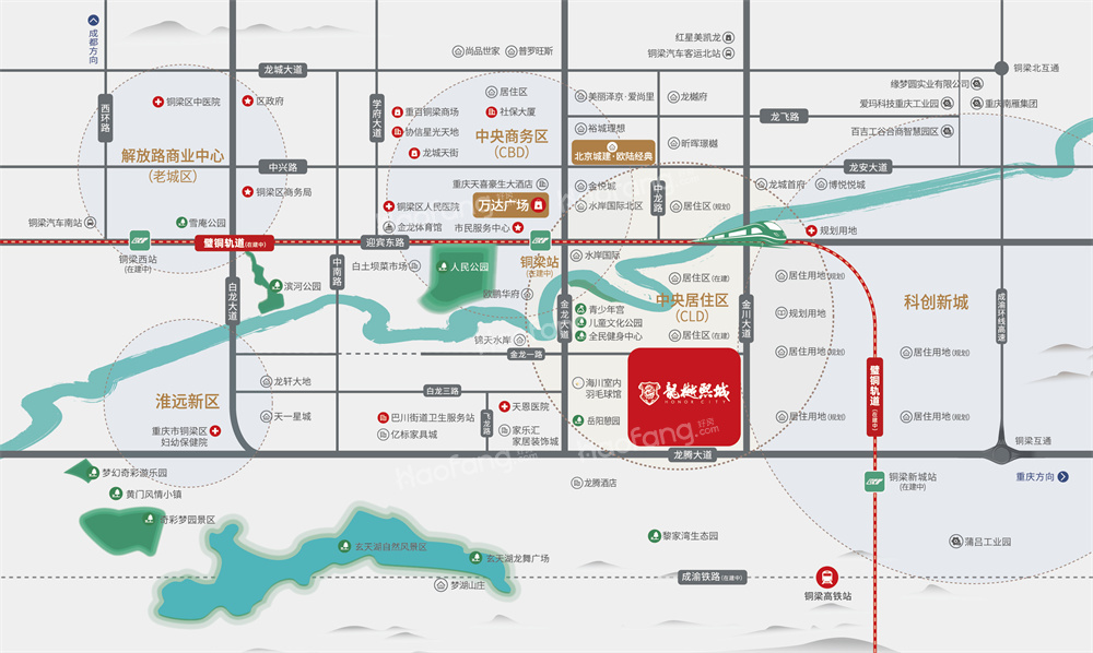 北京城建·龙樾熙城位置图