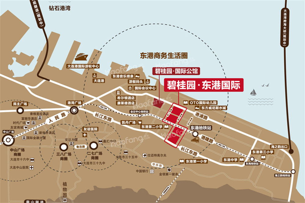 碧桂园东港国际位置图