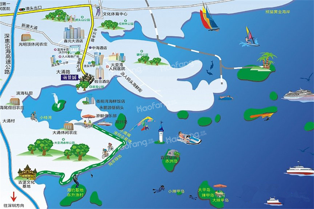 海景城位置图
