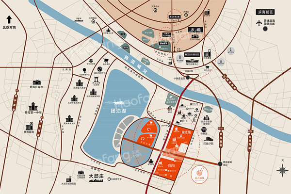 天津富力新城位置图
