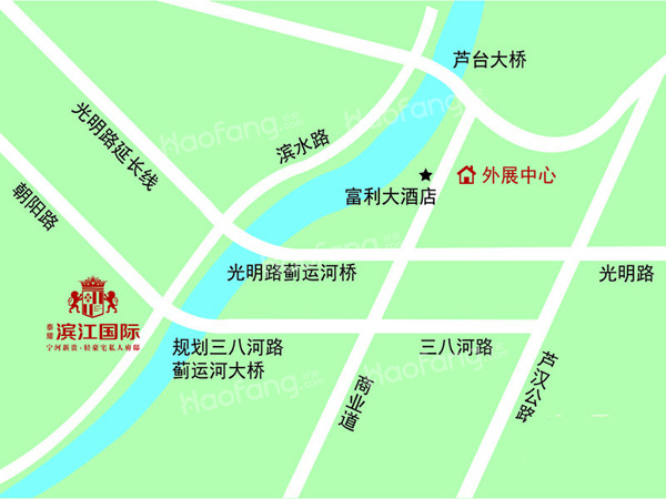 滨江国际位置图