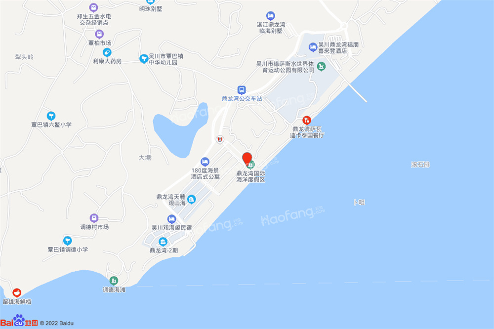 鼎龙湾国际海洋度假区位置图
