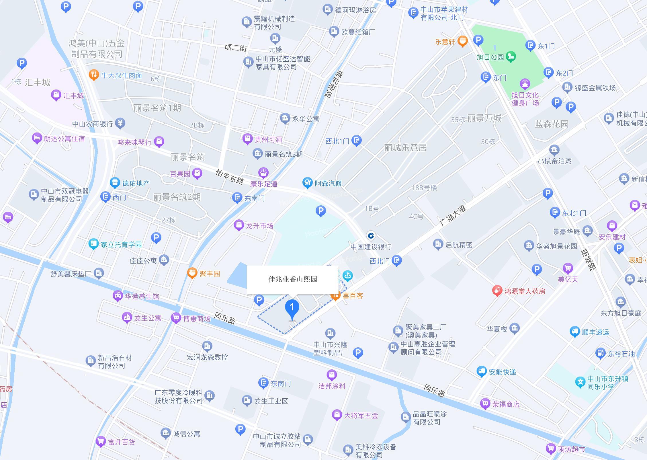 佳兆业香山熙园地图位置