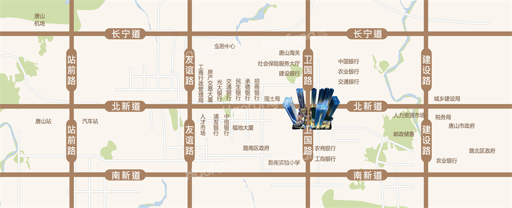 凤城国贸中心位置图