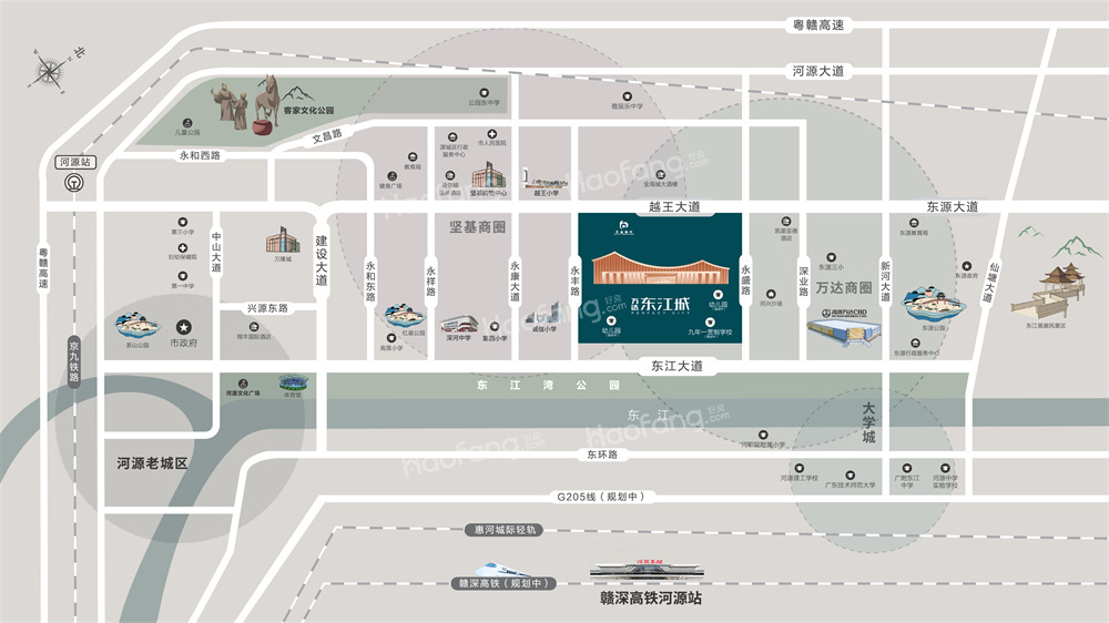 万达东江城位置图