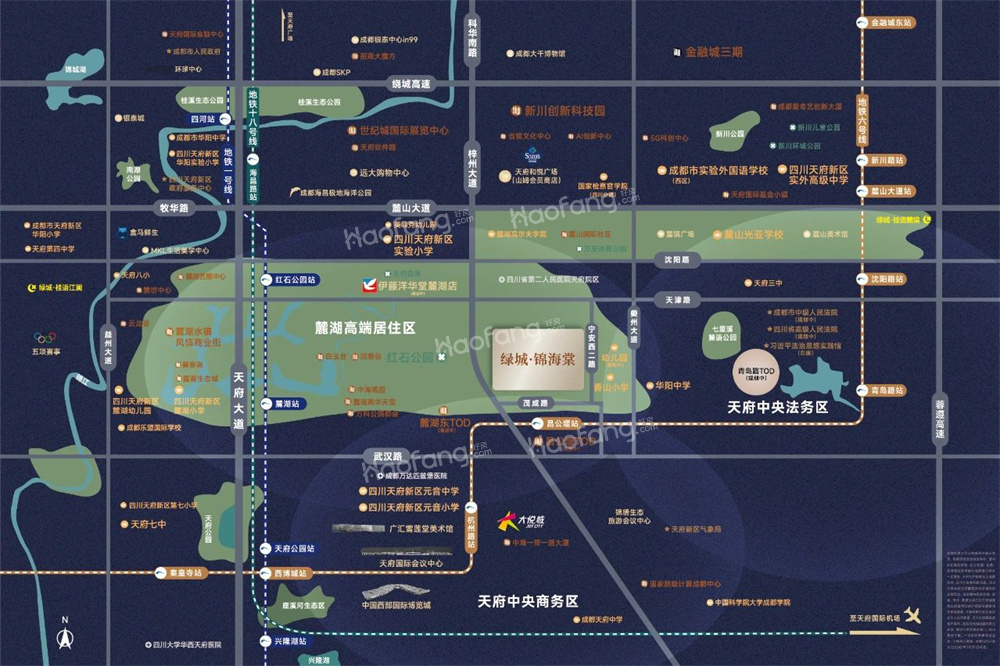 绿城锦海棠位置图