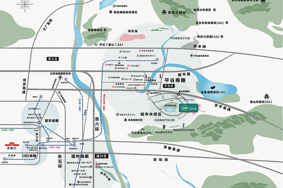 北京岭秀位置图