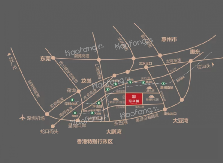 冠华城桂香园位置图