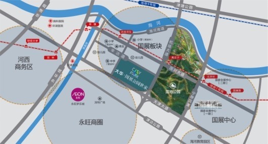 大华国展公园世家区位图