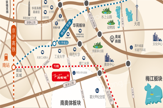 西悦城交通图