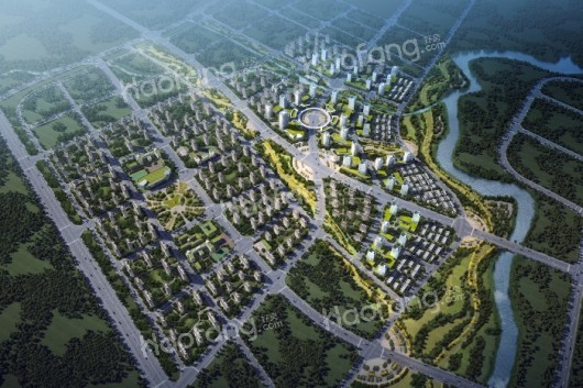 郑州世茂海峡国际城项目索河西区概规全貌