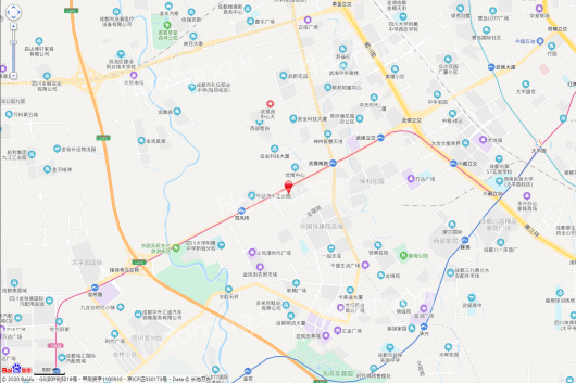 成都武侯双凤桥站TOD综合开发项目电子地图