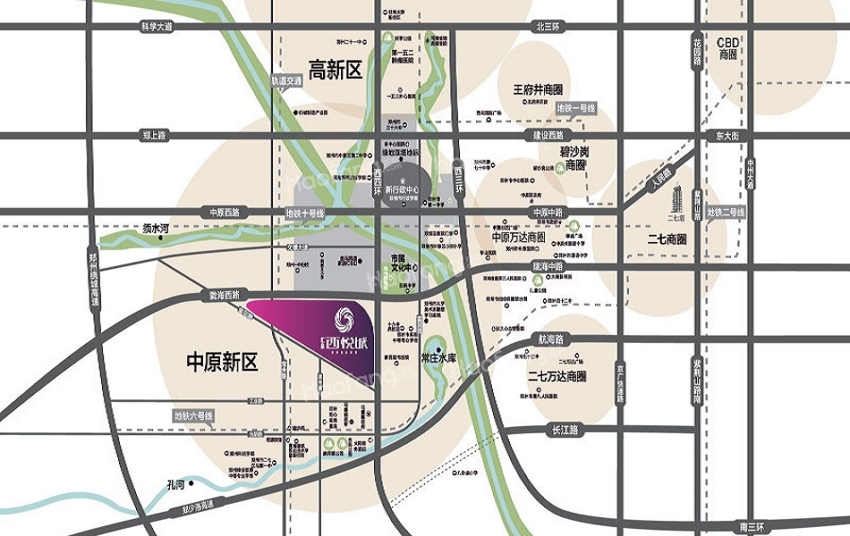 汇泉西悦城位置图