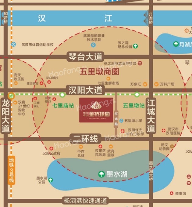 中国中铁·金桥璟园位置图