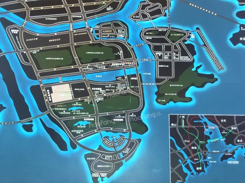 橫琴萬象世界位置圖