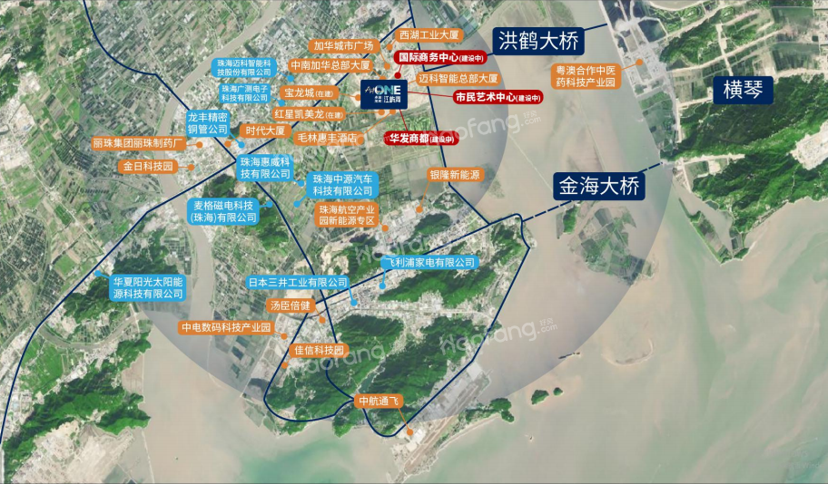 卓越旭輝江嶼海位置圖