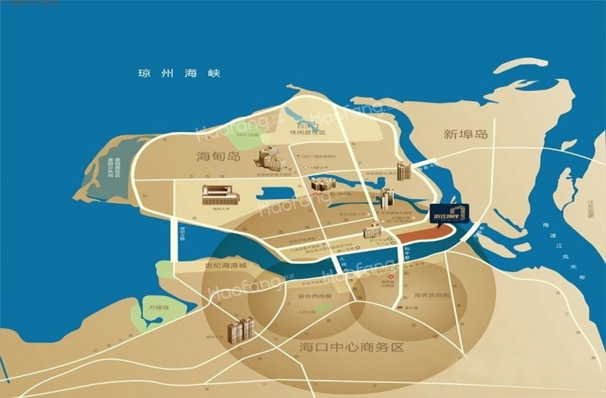 广物滨江海岸位置图