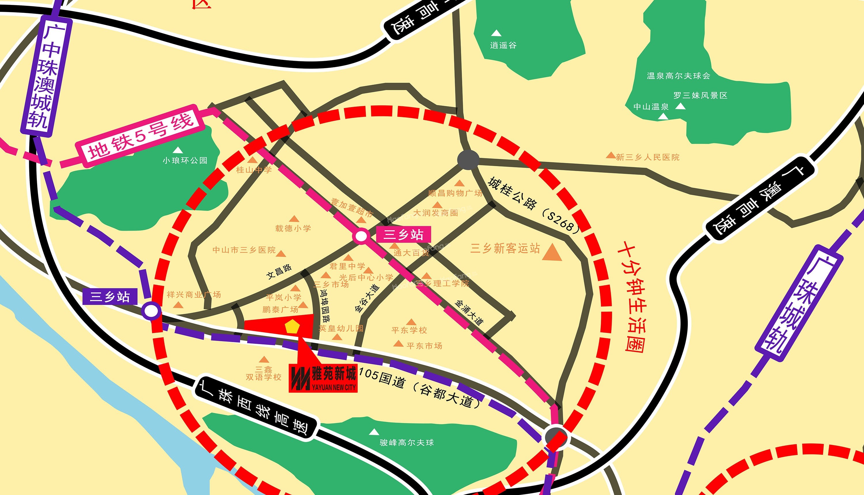 雅苑新城位置图